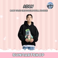 ADLV BABY FACE CROCODILE DOLL HOODIE BLACK