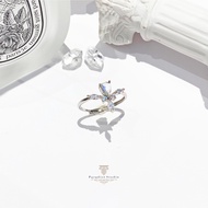 Moonstone S925 Silver Ring | Pear Shape Moonstone｜ June  𝓑𝓲𝓻𝓽𝓱𝓼𝓽𝓸𝓷𝓮 𝓕𝓪𝓲𝓻𝔂