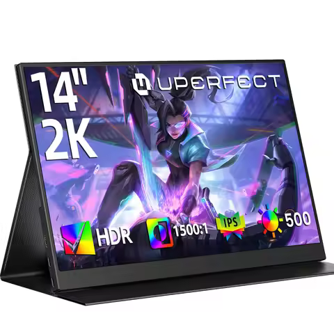UPERFECT 14" 2K Portable Monitor Ultra Slim Laptop Second Gaming Screen 2160 * 1440 QHD PC External 