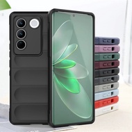 For Cover Vivo V27 Pro Case For Vivo V27 V27 Pro Capas Skin-Friendly Shockproof Phone Back Bumper So