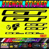 GT Bike Frame Set STENCILS Stickers MORE COLORS VINYL Bike Accessories