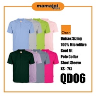 【Premium】 OREN SPORT Baju T Shirt Kemeja Lelaki Perempuan Berkolar Microfiber Polo Jersey QD06 B