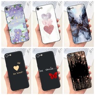 Phone Casing For iPhone 7 8 SE (2020) iPhone7 iPhone8 4.7" Beautiful Girl Flower Butterfly Painted Candy Color Soft Silicon Phone Case