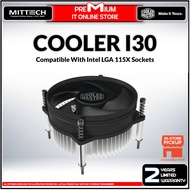 Cooler Master Standard Cooler I30 | Compatible with intel LGA 115X sockets |  2600 RPM ± 10% | Alumi