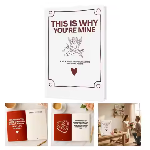 THIS IS WHY YOU'RE MIN-I Love You Fill-in-the-Blank Love Book Anniversary Gifts for Couples, Her & H