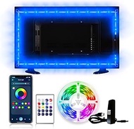 DAYBETTER Led TV Backlight,12.5ft for 55-65in TV, Led Light TV, Led Strip Lights Kit with Remote, 16 Color DIY Led Lights for Computer Bedroom Gaming Room Decor Home Theatre, USB Powered Music Sync