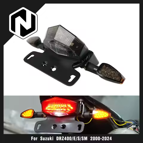 For Suzuki DR-Z400S 2000-2024 DR-Z400SM 2005-2024 Tail Fender Brake Light Turning Signal Indicator L
