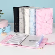 A5 A6 Marble Pink PU Binder Notebook DIY Binder Notebook Cover Diary Agenda Planner Paper Cover Scho