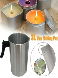 2入組蠟融化的鍋澆注投手適用於蠟燭肥皂製作手掌工具