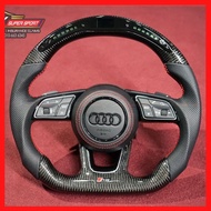 RS LED Performance Carbon Steering Set For All Audi TT R8 S1 S2 S3 S4 S5 S6 S7 Q1 Q2 Q3 Q4 Q5 Q6 Q7 
