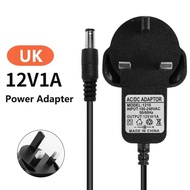 【Trusted】 12v 1a Power Supply Adapter Eu Au Uk Plug In Ac/dc Converter 100-240v Ac To Dc 12v 12w 100