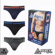 [ 3 PCS ] CD AGREE 2323 Adult Men's Underwear Agree Sport 2323 Cool Men's Underwear