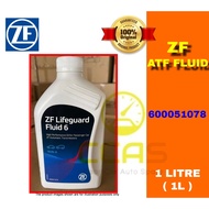 (100% ORIGINAL) ZF Lifeguard Fluid 6 Auto Transmission Fluid Auto Oil 6HP 1L Bentley BMW GA6HP19Z E6
