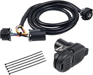 56003 Trailer Wiring Harness 4 and 7 pin Extension Cord -7 feet 9U5Z-14489-MAA 6447302 Compatible wi