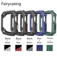 Rugged carbon fiber Cover for Apple Watch Case 41mm 45mm 44mm 40mm Series 7 se 6 5 4 3 iWatch Accessorie TPU Screen Protector Apple watch serie 7 case