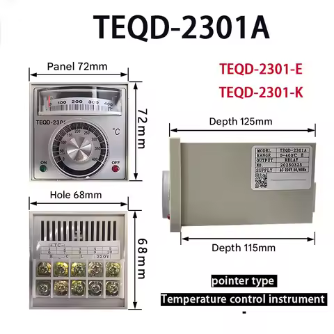1PCS Temperature control instrument pointer TEQD-2301A continuous sealing machine packaging machine 