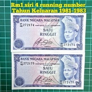 (A48) duit kertas rm1 lama duit lama duit syiling lama jual beli duit lama mata wang lama barang ant