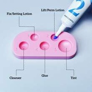 ถาดซิลิโคนยกขนตา PERMANIA, ถาดยกขนตาและคิ้ว Rapid, เครื่องมือผสมย้อมสำหรับการม้วนขนตาที่บ้าน การใช้ใ