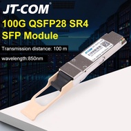 JT-COM 100G QSFP28 100GBASE-SR4 QSFP28 โมดูล SFP แบบดูเพล็กซ์หลายโหมดที่เข้ากันได้กับสวิตช์ Cisco/Mi