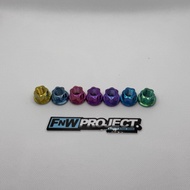 TITANIUM OPEN NUT OPEN/ M6 M8 M10