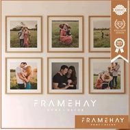 Wooden Frame and Photo Printing Package 25cmx25cm 30x30cm 40x40cm Black White Colored Wall Decoratio