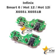 Konektor Charger Infinix Smart 6 X6551 Hot 12 X6551B Con Cas Mic