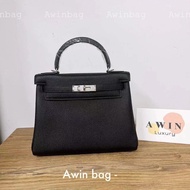 【Awinbag】Kelly 28 togo leather handmade wax thread handbag more colors holiday gift