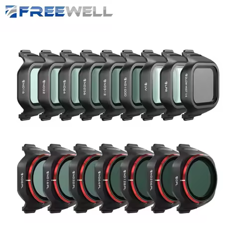 Freewell Drones Filters Mega 16 Packs Kit ND/PL,ND,LPR,Glow Mist,CPL and UV Filter for DJI Mini 5 Pr