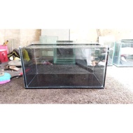 Aquarium kaca mini aquarium akuarium murah ukuran 40x15x20 ikan hias baby chana