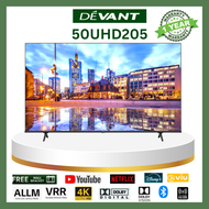 Devant 50 inch 4K UHD VIDAA TV, 50UHD205 - Netflix, YouTube, Prime Video, HDR10+, VIDAA Voice Comman