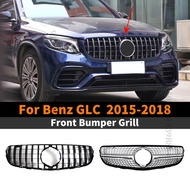 Front Bumper Grille Inlet Mesh Racing Grill For Mercedes Benz GLC X253 260 300 350 200 220 250 2015-