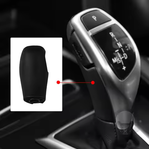 Car Gear Knob Cover Trim Rear Gear Shifter Lever Leather Panel For BMW F20 F22 F30 F32 F35 F06 F10 F