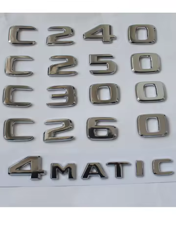 Car Rear Tail Trunk Letters C32 C43 C55 C63 C160 C180 C200 C220 C230 C240 C250 C270 C280 C300 C320 C