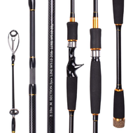 Mavllos YKing ปลากะพงคันเบ็ดแบบหมุนล่อ10-25กรัมบรรทัด12-25lb 3ส่วนคันเบ็ดตกปลาเกาะตกปลาคาร์บอนแบบเบา