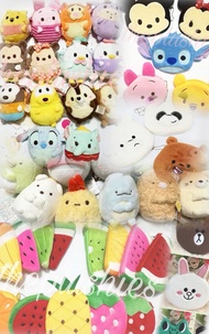 ❤️Mask Cover / Coin Pouch / Key Chain - Disney Ufufy Tsum We Bare Bears LINE Sumikko Gurashi Fruit