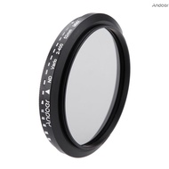 [ANPH] Andoer 52mm ND Fader Neutral Density Adjustable ND2 to ND400 Variable Filter for Canon Nikon 
