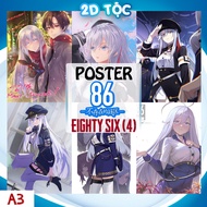 POSTER PAINTING A3 ANIME 86 EIGHTY SIX (4) HIGH QUALITY PAPER MATERIAL - 2D SHOP