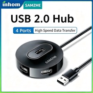 USB 2.0 Round Hub 4 Ports USB Charging Port for iMac Computer Laptop Accessories Electronics