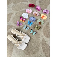 (PO 1 SERVICEDAY) ORLANE CUSTOM HEELS | Customized Orchid Butterfly | Women's Party Wedding Heels