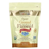 Spectrum Essentials, Organic Ground Premium Flaxseed, 14 oz (396 g) | Ground Flaxseed with Mixed Ber