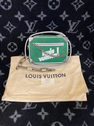 正版 現貨 Louis Vuitton LV 男女裝 Mini Soft Trunk Green Bag 手袋