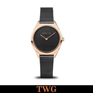 Bering Ultra Slim Analogue Women's Watch - Black 17031-166