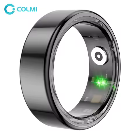 [2024 ] COLMI R02 Smart Ring Military Grade Titanium Steel Shell Health Monitoring IP68 & 5ATM Water