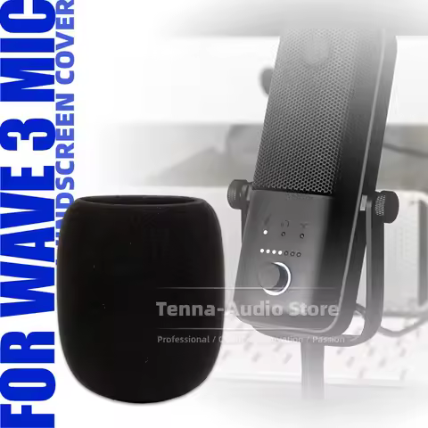For Elgato Wave 3 Wave3 Microphone Windscreen Anti Pop Filter Screen Windshield Sponge Mic Cover Win