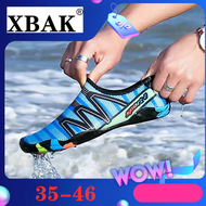 XBAK รองเท้ากีฬากันน้ำแห้งเร็วชายและหญิง,รองเท้าว่ายน้ำแห้งเร็วรองเท้าใส่ลุยน้ำใส่ได้ทั้งชายและหญิงรองเท้าเล่นโยคะชายหาดรองเท้าขนาดใหญ่ดำน้ำ45 46