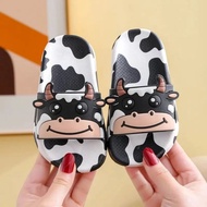 Cute cow print children's slippers