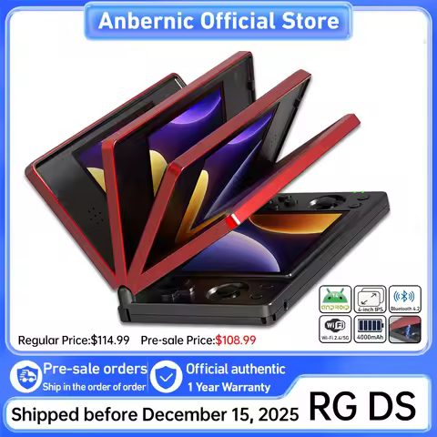 Anbernic RG DS Dual 4.0” IPS Screen Video Game Console Android 14 Support Dual Application On Split 