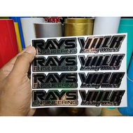 [Sticker Rim] Volk Rays TE37 Super Chrome. Sesuai Untuk Saiz RIM 14, 15, 16, 17, 18,