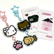 hello kitty keychain 🩵💗 matching keychain sanrio couple bestie gift cute