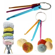 3/4/5mm Crochet Hook Keychain Knitting Sewing Needles